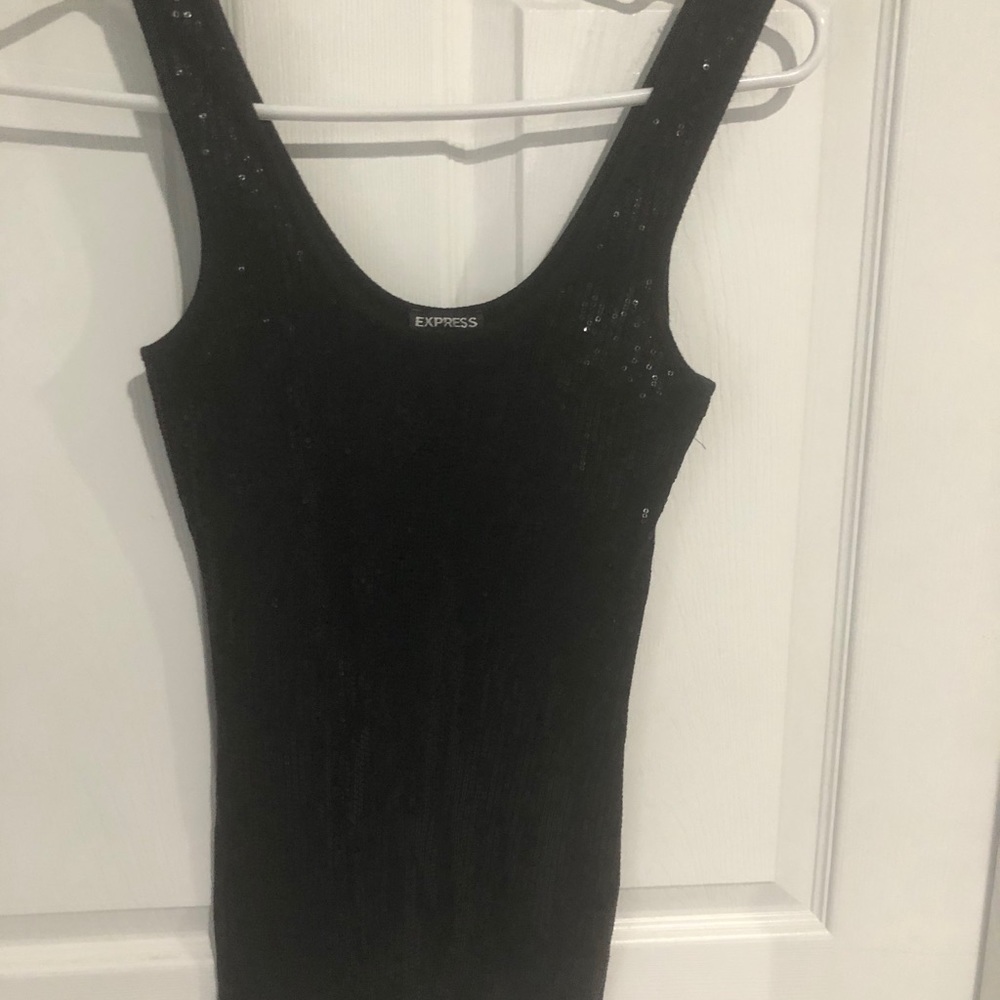 Black sparkly tank